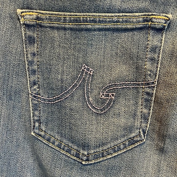 AG Goldschmied Dark Wash Mid Rise The Angel Flair Jeans 29 - Picture 8 of 15